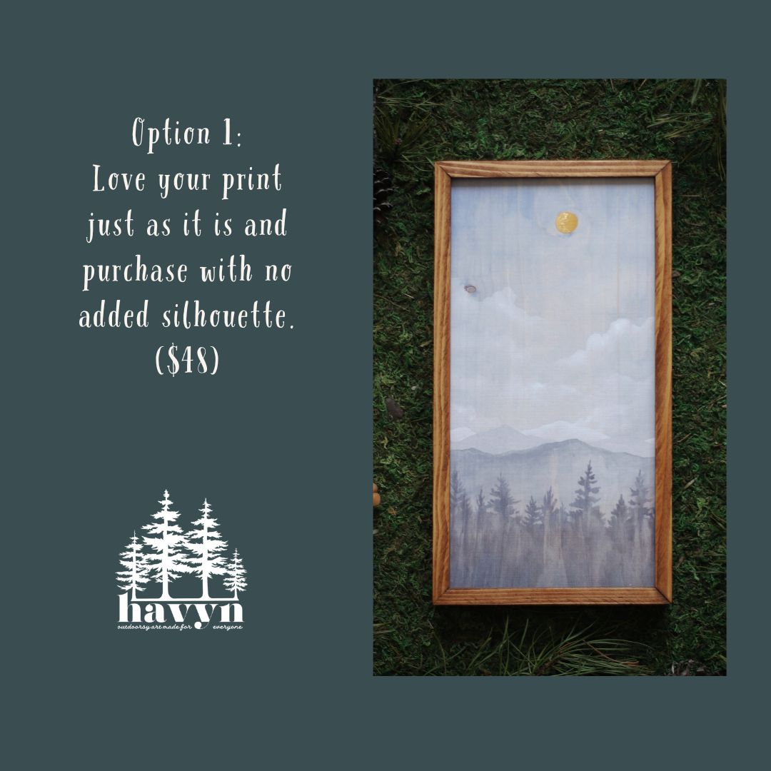 "Dreamy Clouds" 6x12" Framed Print (Customizable)