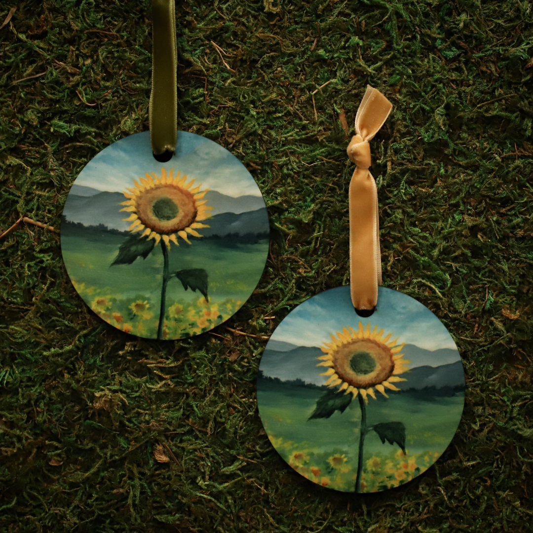 "Sunflower" Wooden Ornament