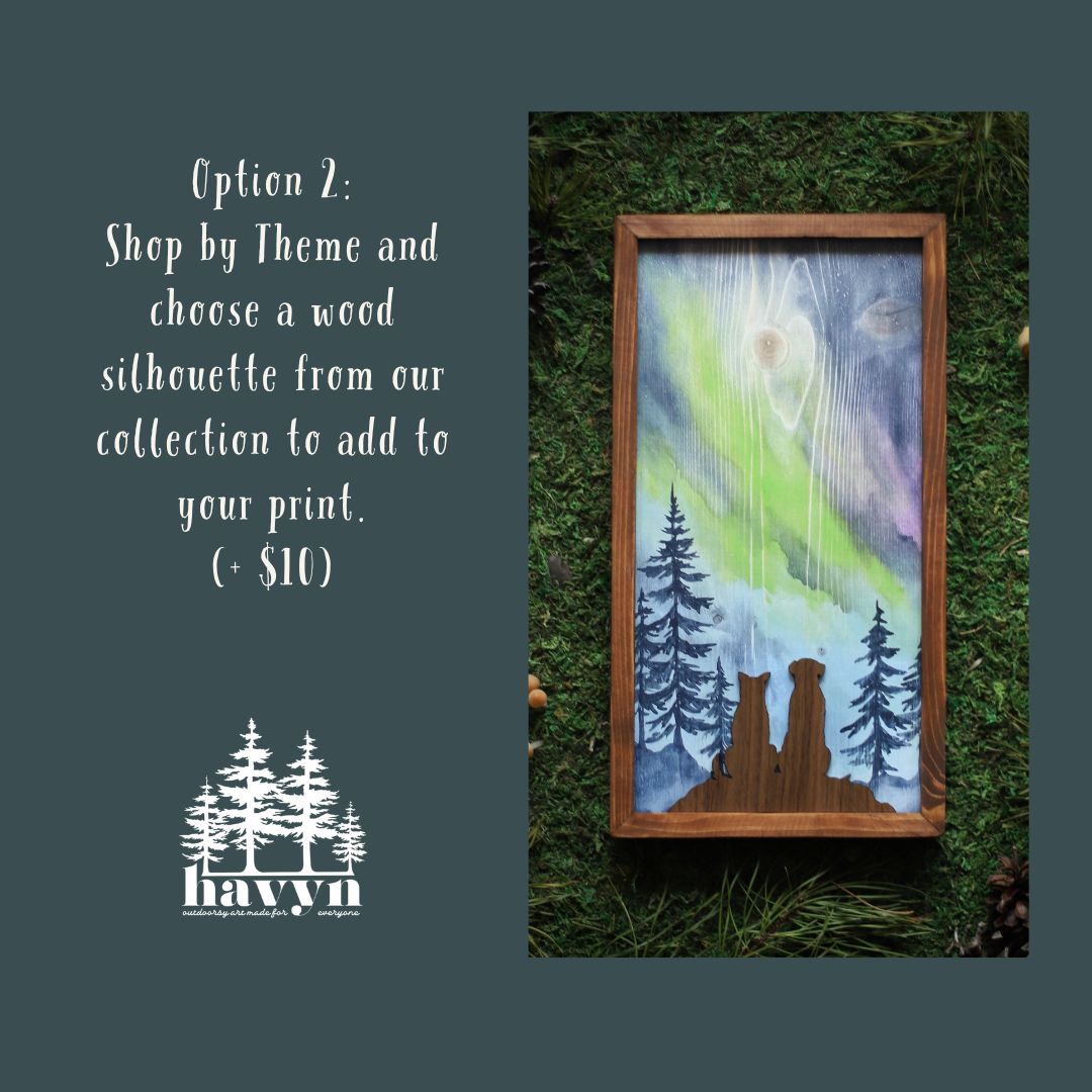 Easify TEMP"Aurora's Embrace" 6x12" Framed Print (Customizable)