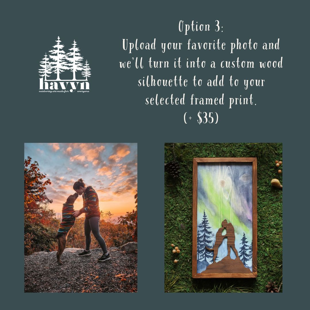 Easify TEMP"Aurora's Embrace" 6x12" Framed Print (Customizable)