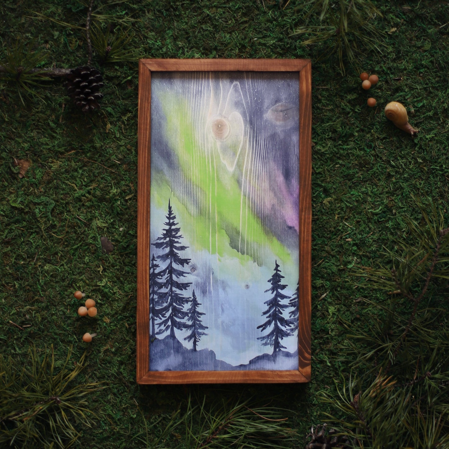 Easify TEMP"Aurora's Embrace" 6x12" Framed Print (Customizable)