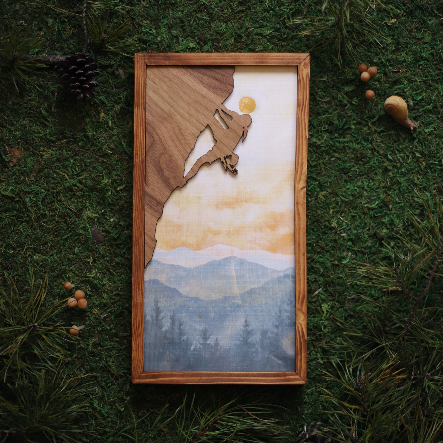 "Blue Ridge Sunrise" 6x12" Framed Print (Customizable)