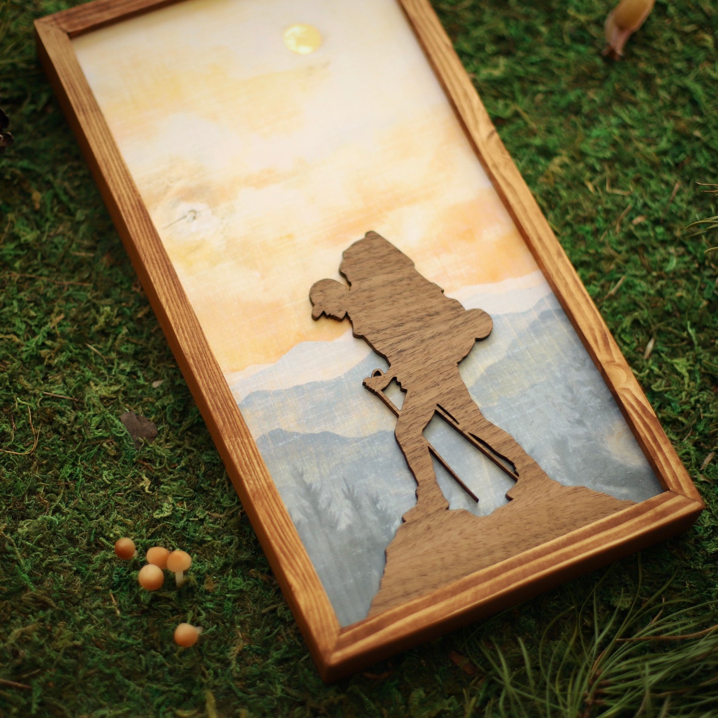 "Blue Ridge Sunrise" 6x12" Framed Print (Customizable)