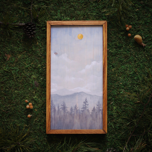 "Dreamy Clouds" 6x12" Framed Print (Customizable)