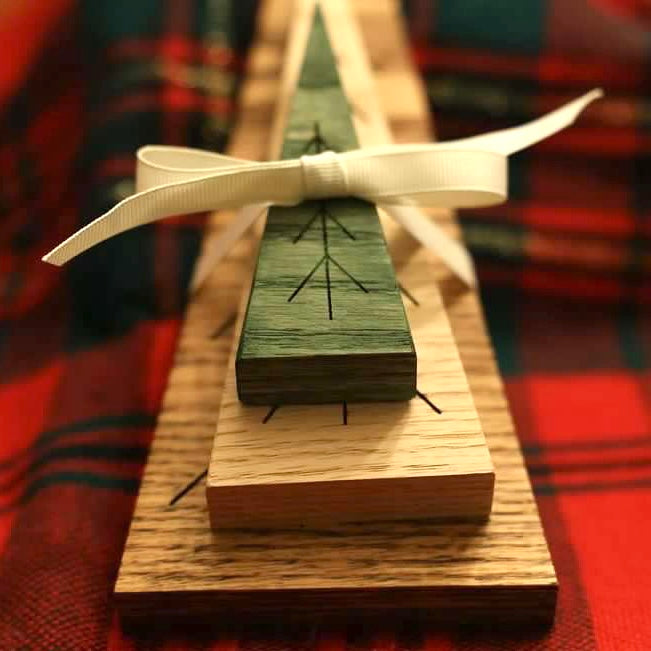 3 Wooden Trees: Gift Set