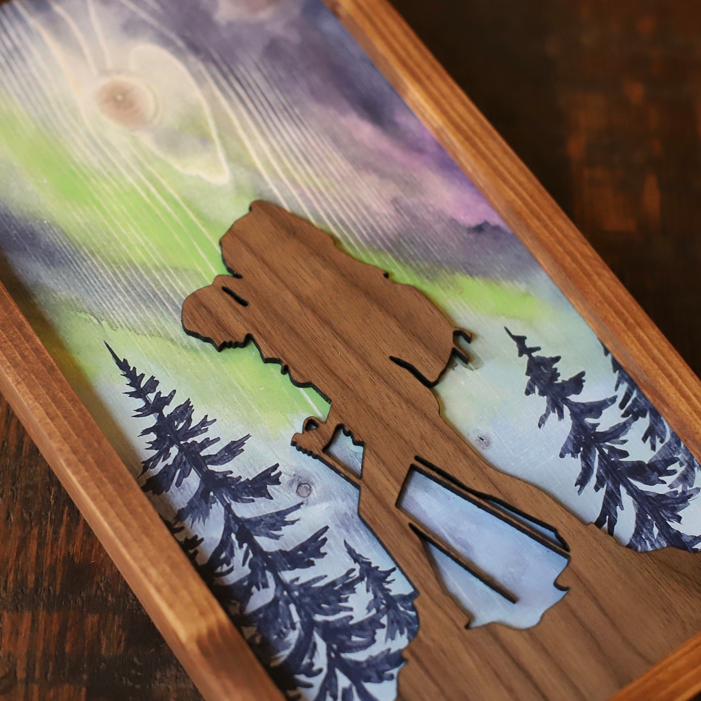 Easify TEMP"Aurora's Embrace" 6x12" Framed Print (Customizable)