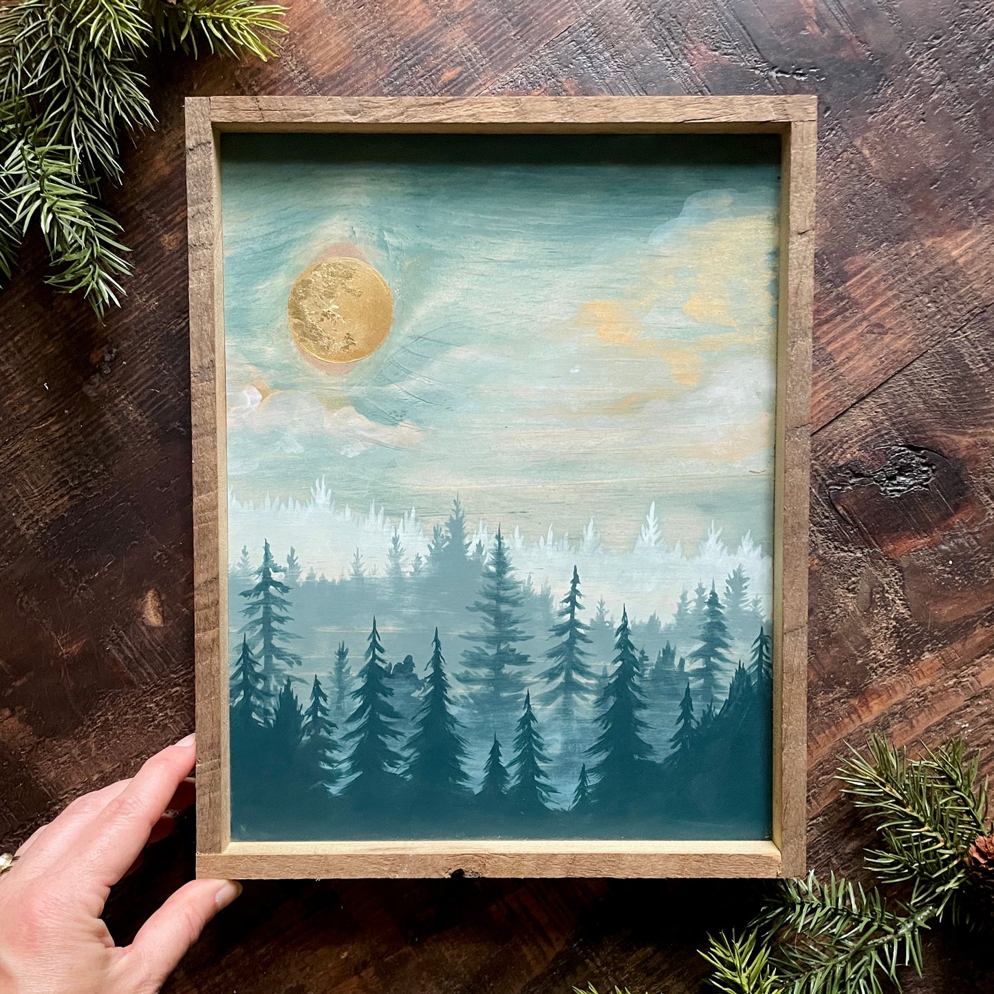 "Evergreen Mist" 8x10" Framed Print (Customizable)