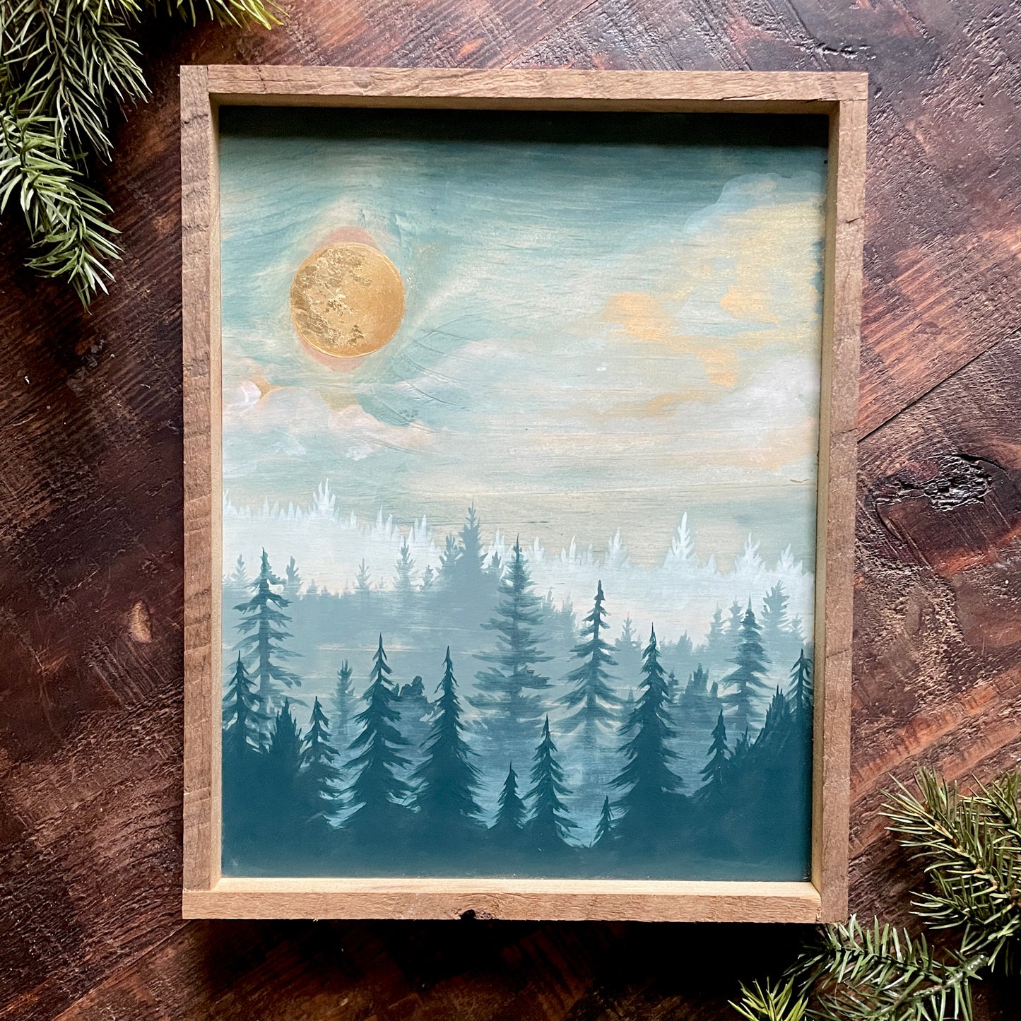 "Evergreen Mist" 8x10" Framed Print (Customizable)