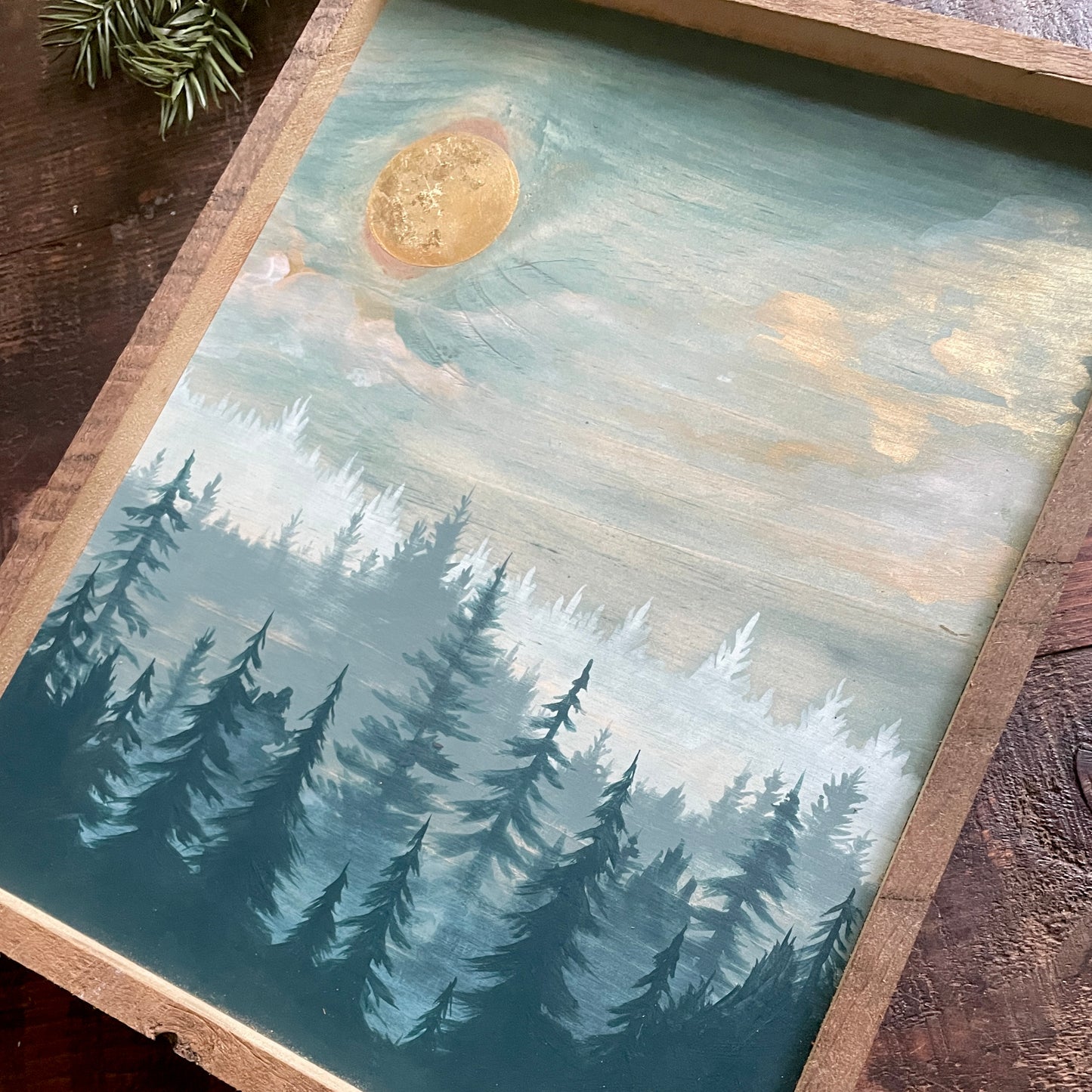 "Evergreen Mist" 8x10" Framed Print (Customizable)