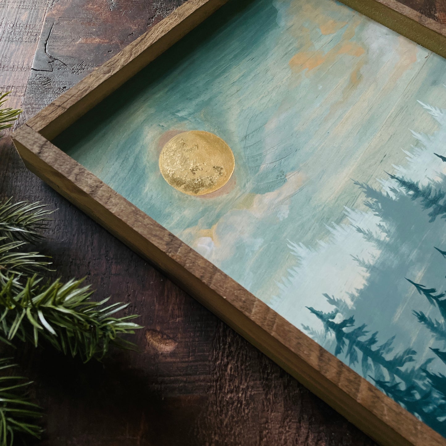 "Evergreen Mist" 8x10" Framed Print (Customizable)