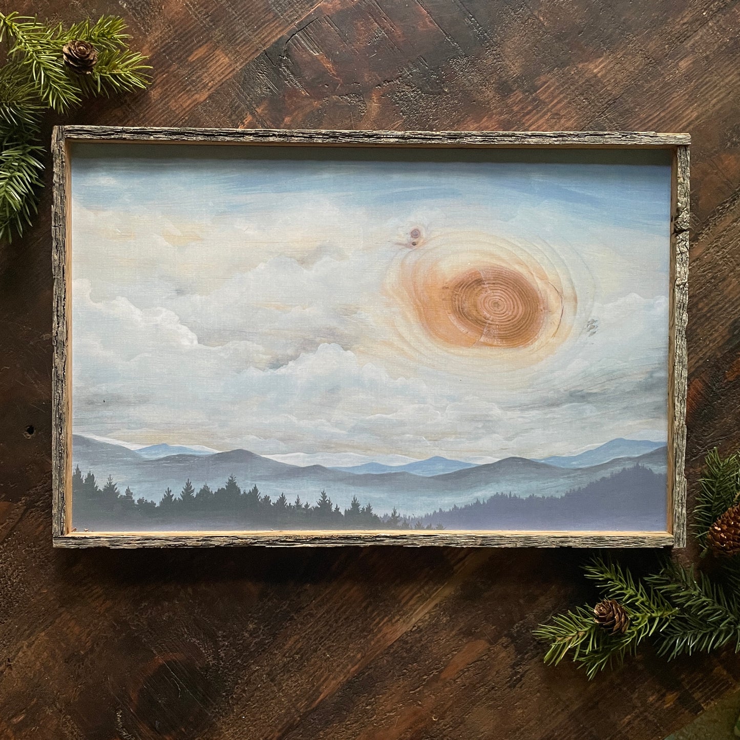 "Perfect Hike" 12x18" Mountain Framed Print