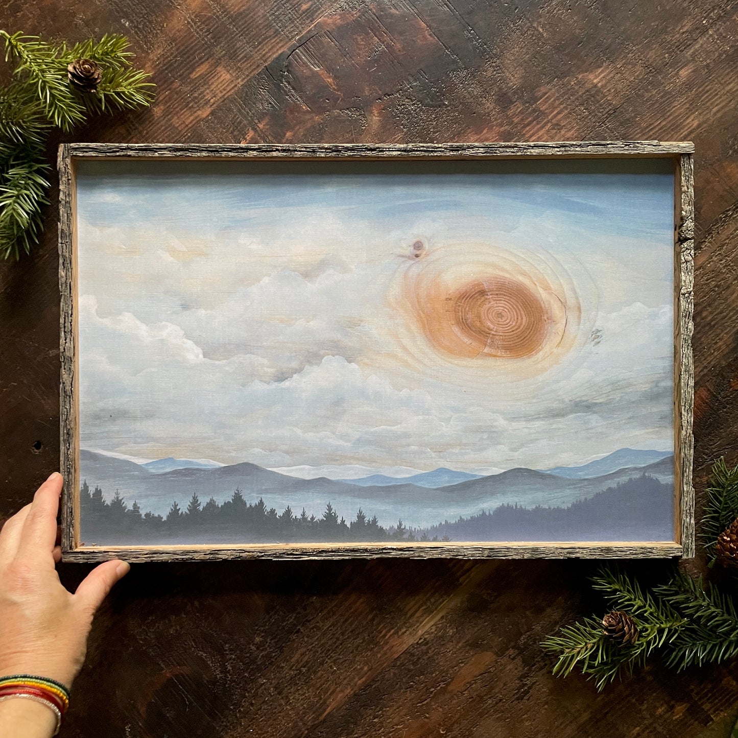 "Perfect Hike" 12x18" Mountain Framed Print