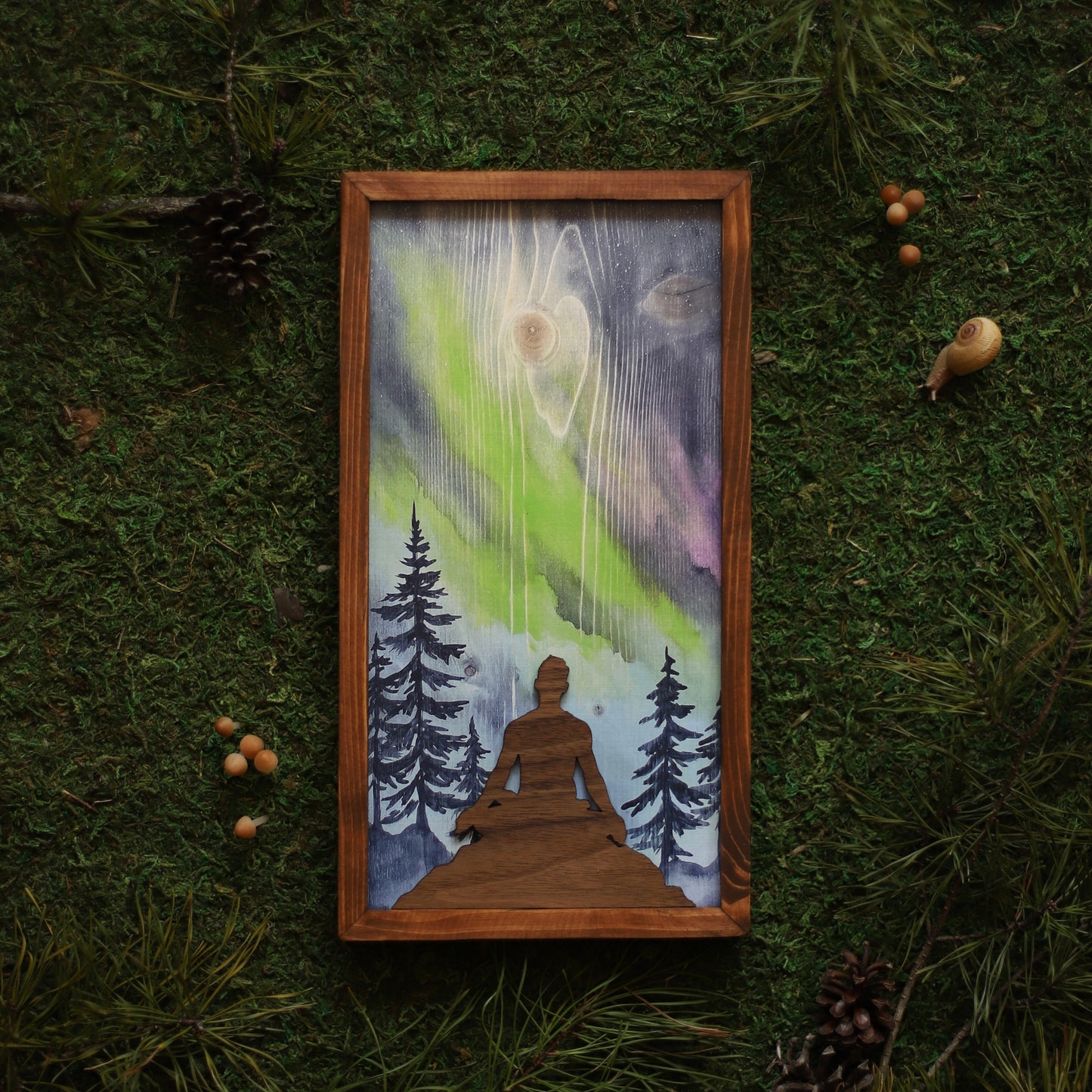 Easify TEMP"Aurora's Embrace" 6x12" Framed Print (Customizable)