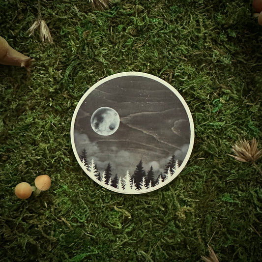 "Wolf Moon" 3" Sticker