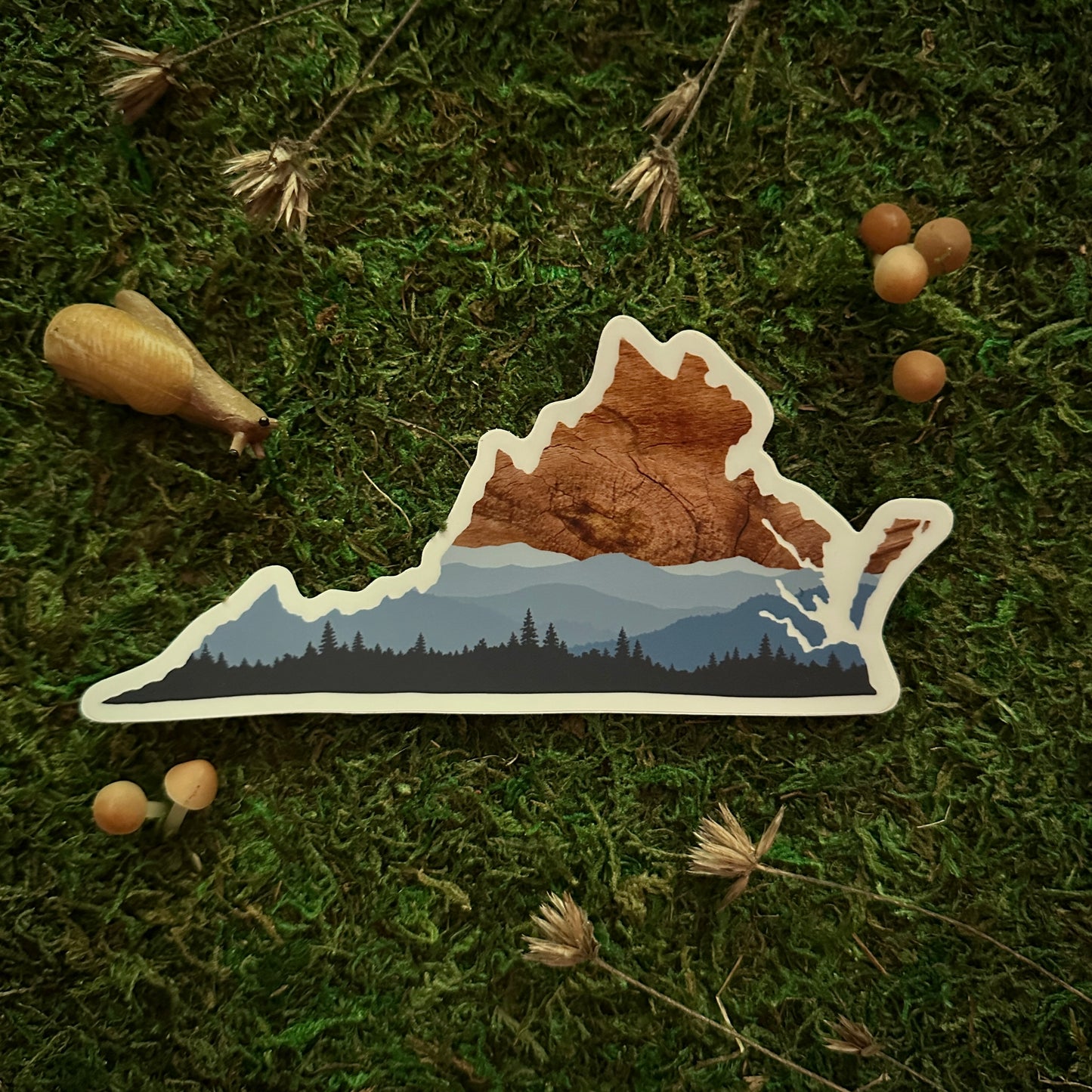 Large "Blue Ridge Beauty" 6" Virginia Sticker