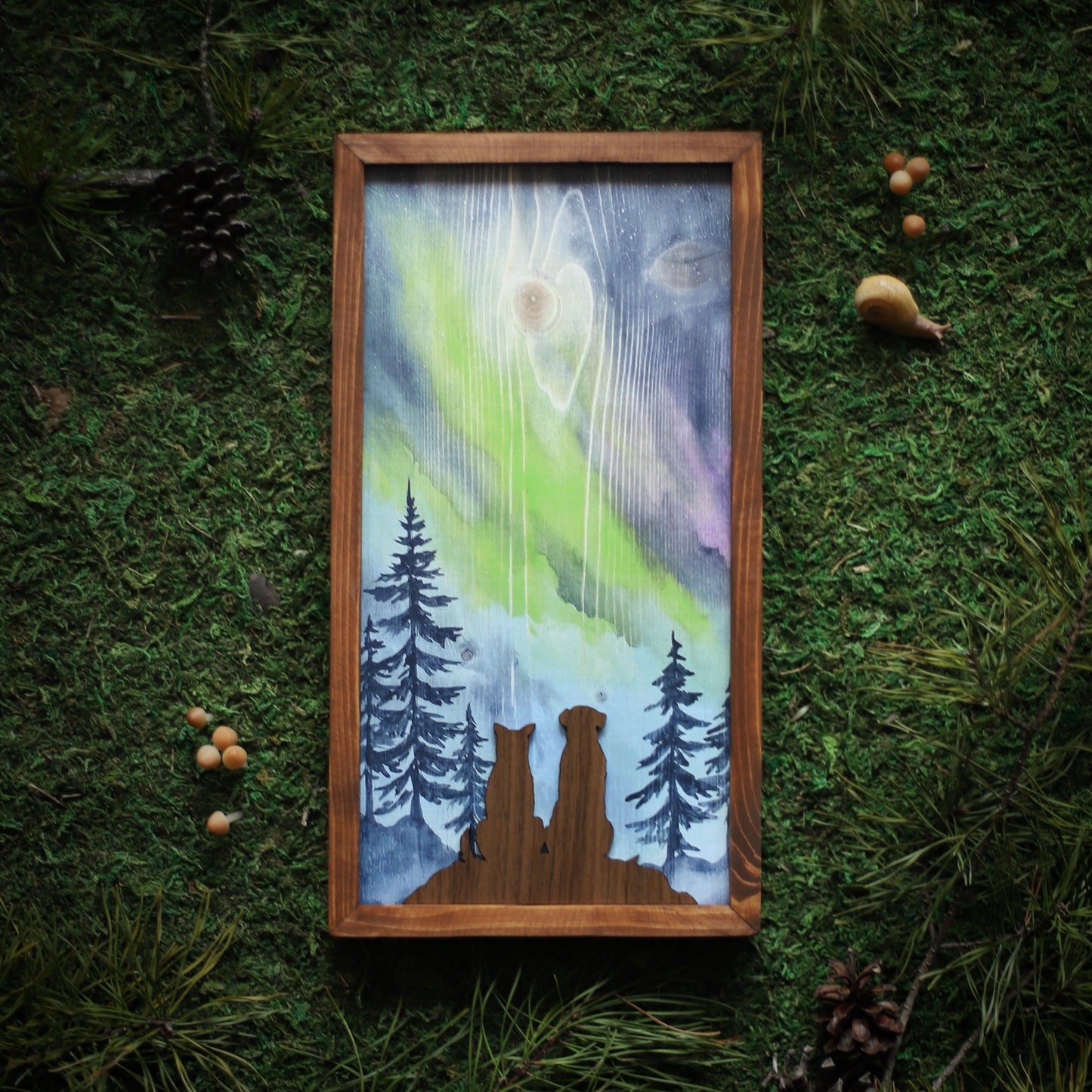 Easify TEMP"Aurora's Embrace" 6x12" Framed Print (Customizable)