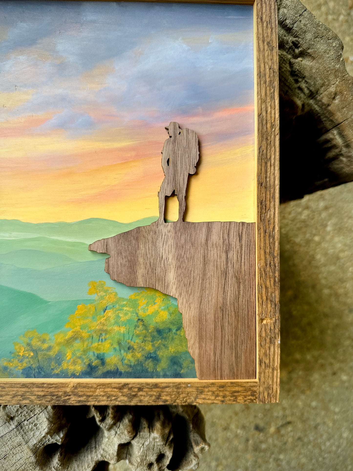 “McAfee Knob Sunrise” 12” Framed Fine Art Print