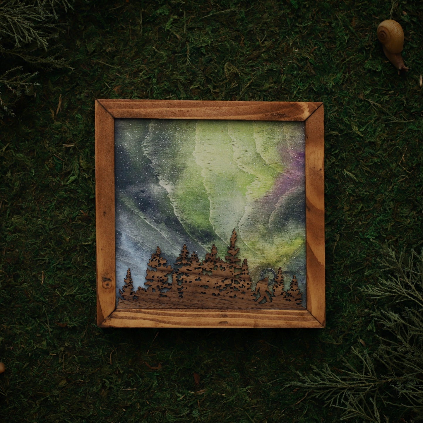 “Arctic Reverie” Northern Lights Framed Print