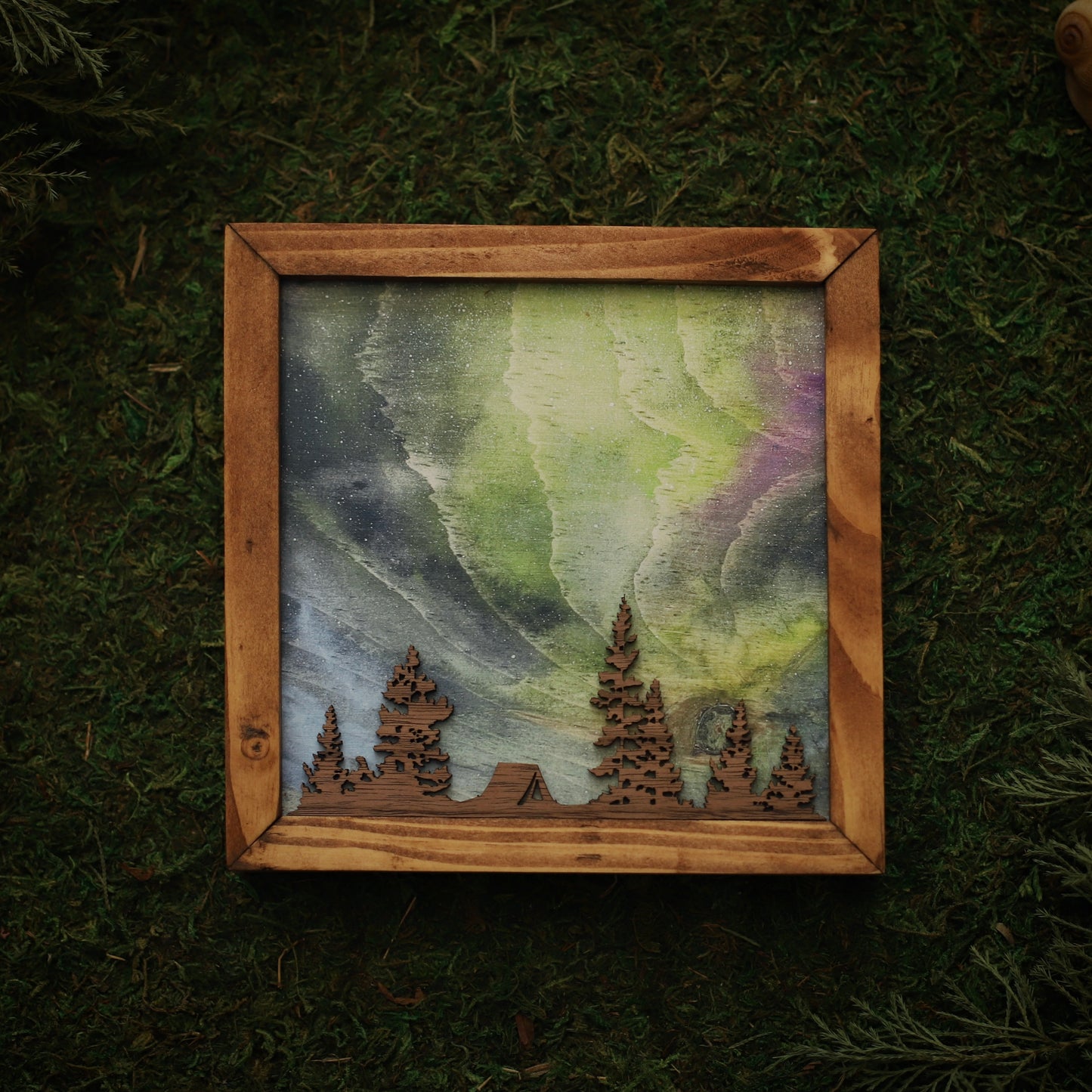“Arctic Reverie” Northern Lights Framed Print