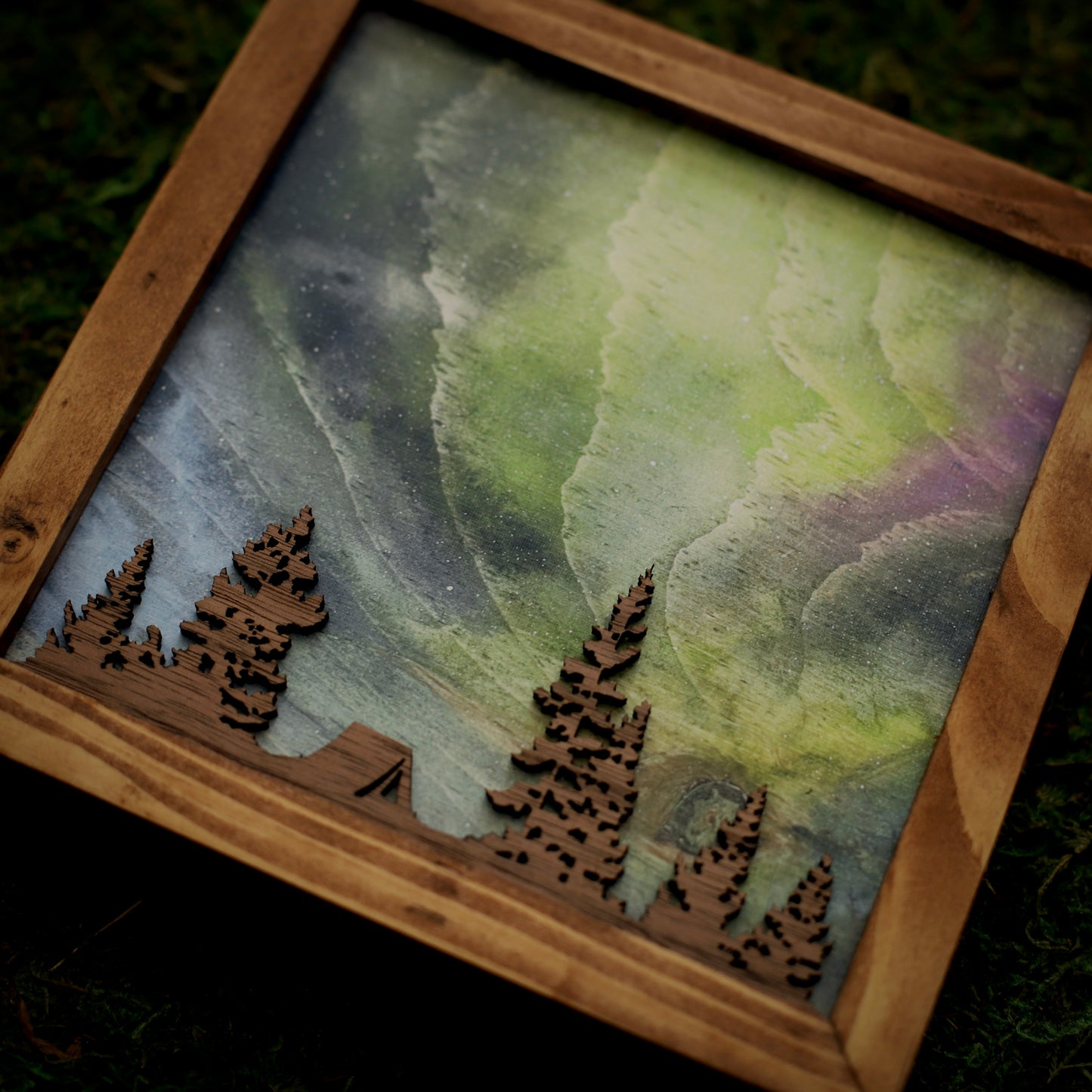 “Arctic Reverie” Northern Lights Framed Print