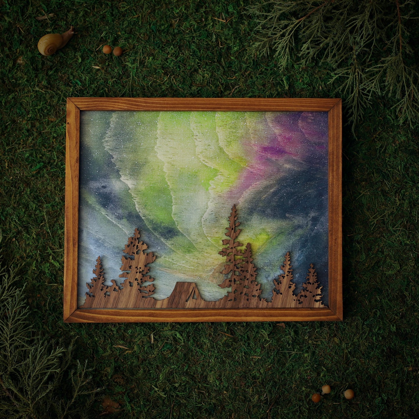 “Arctic Reverie” Northern Lights Framed Print