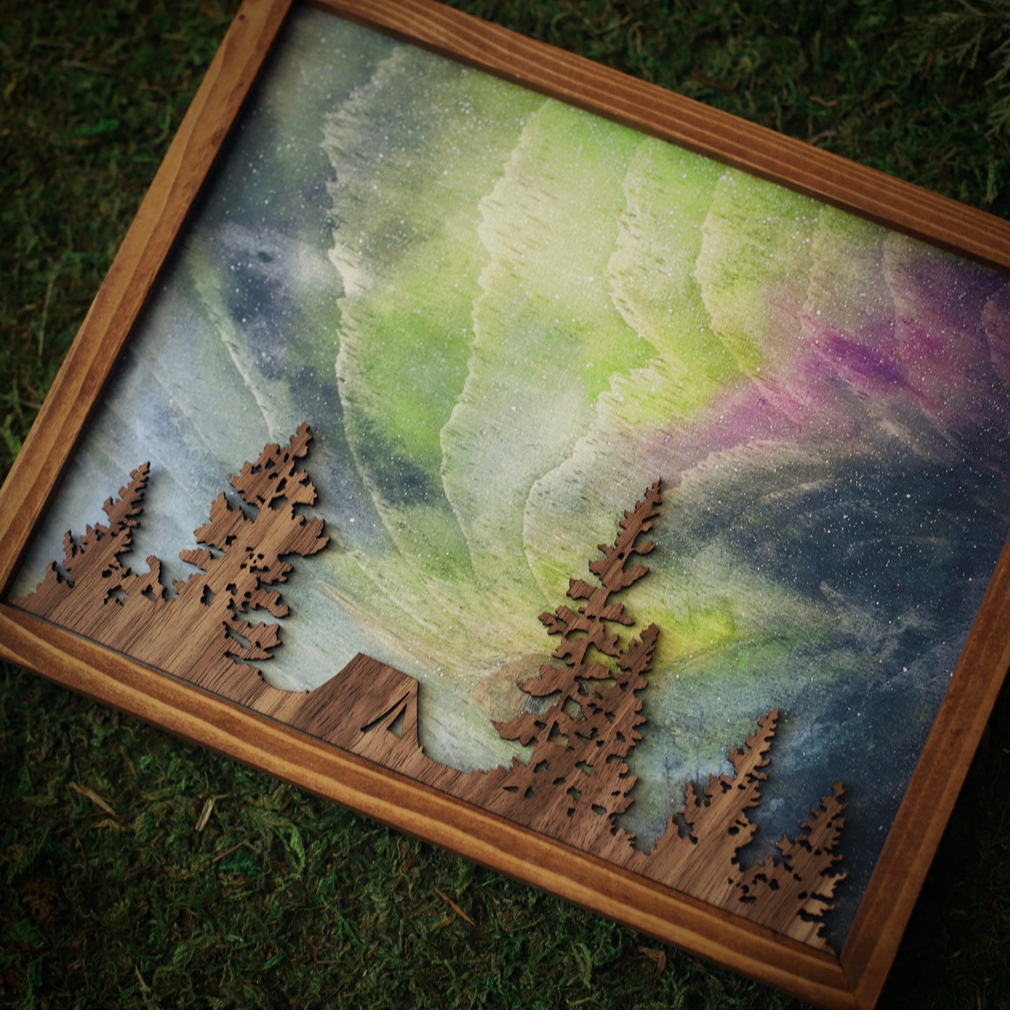 “Arctic Reverie” Northern Lights Framed Print