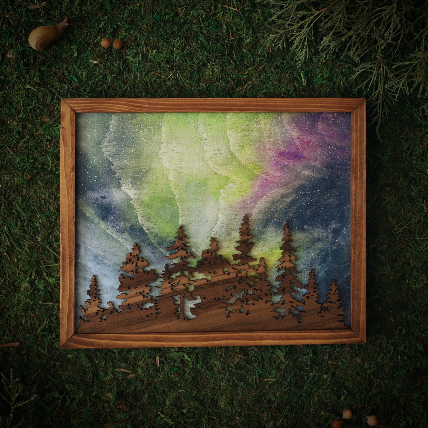 “Arctic Reverie” Northern Lights Framed Print
