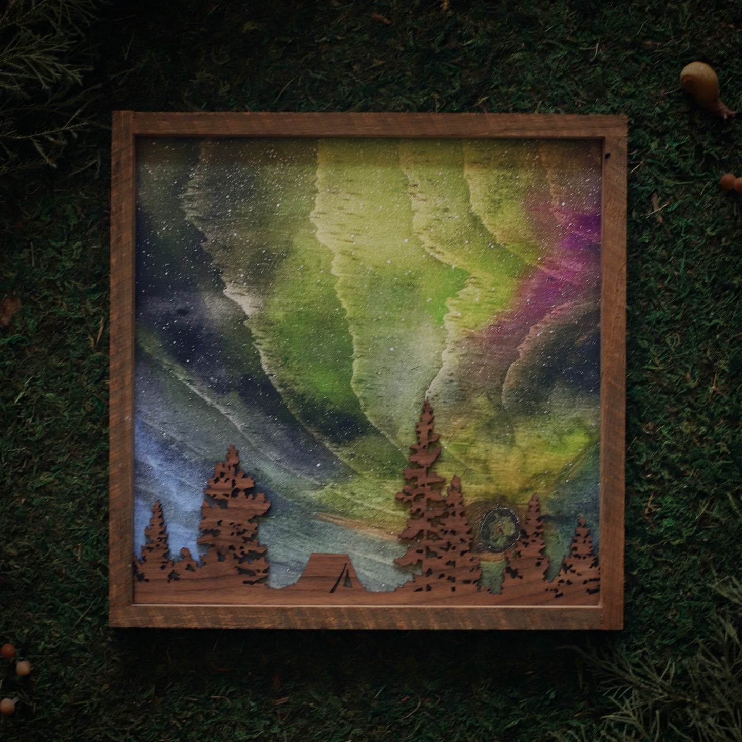 “Arctic Reverie” Northern Lights Framed Print