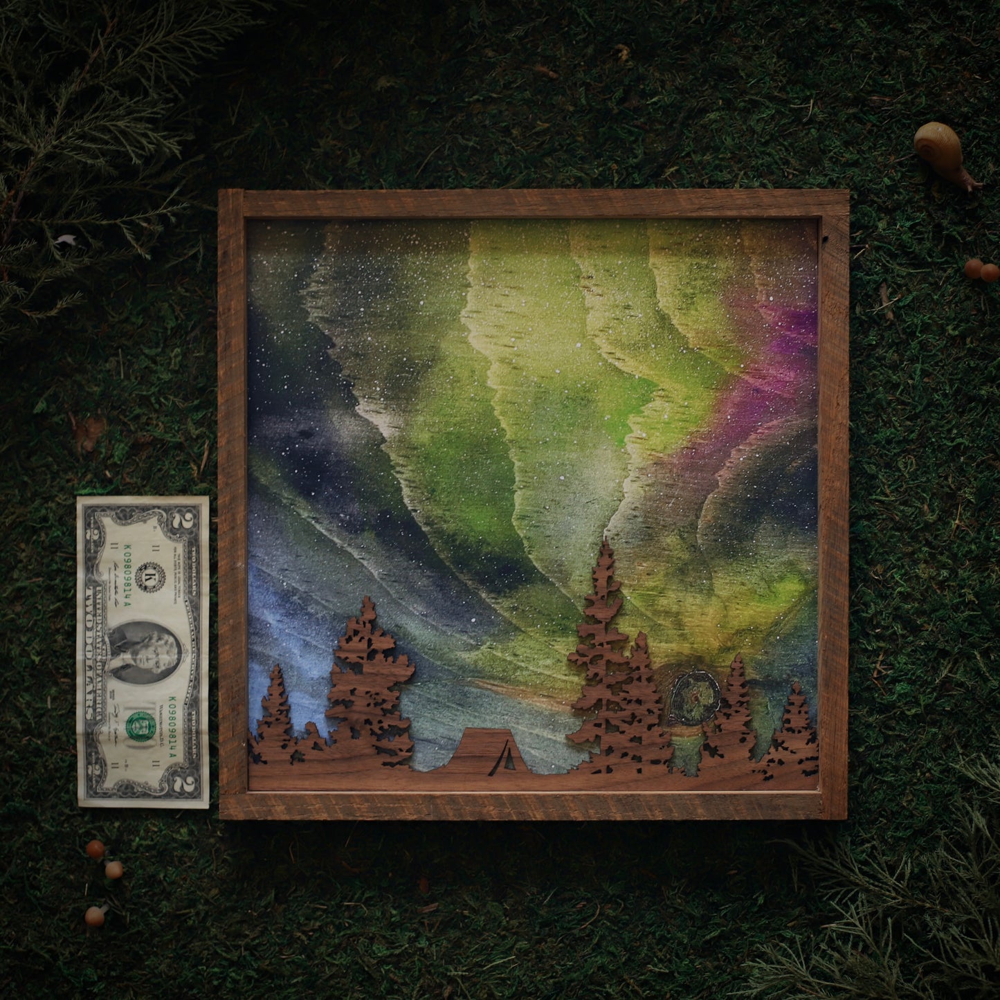 “Arctic Reverie” Northern Lights Framed Print