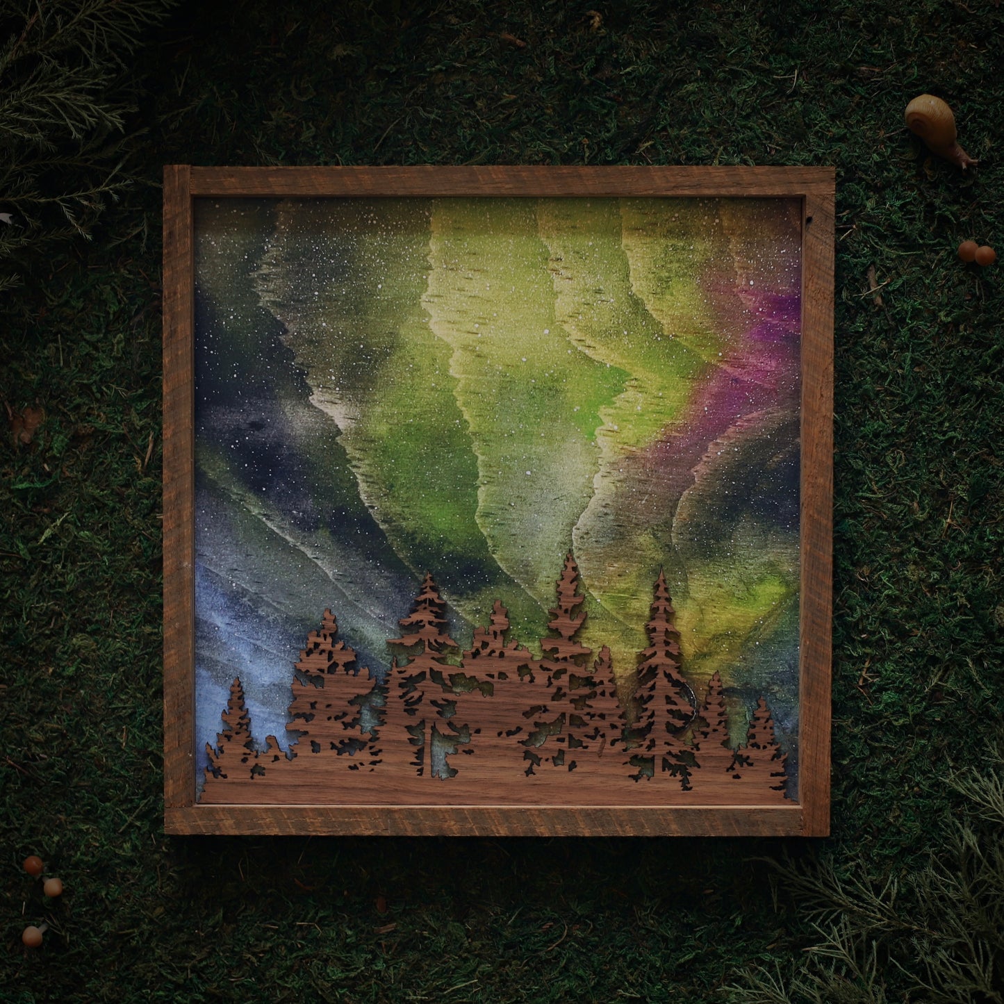 “Arctic Reverie” Northern Lights Framed Print