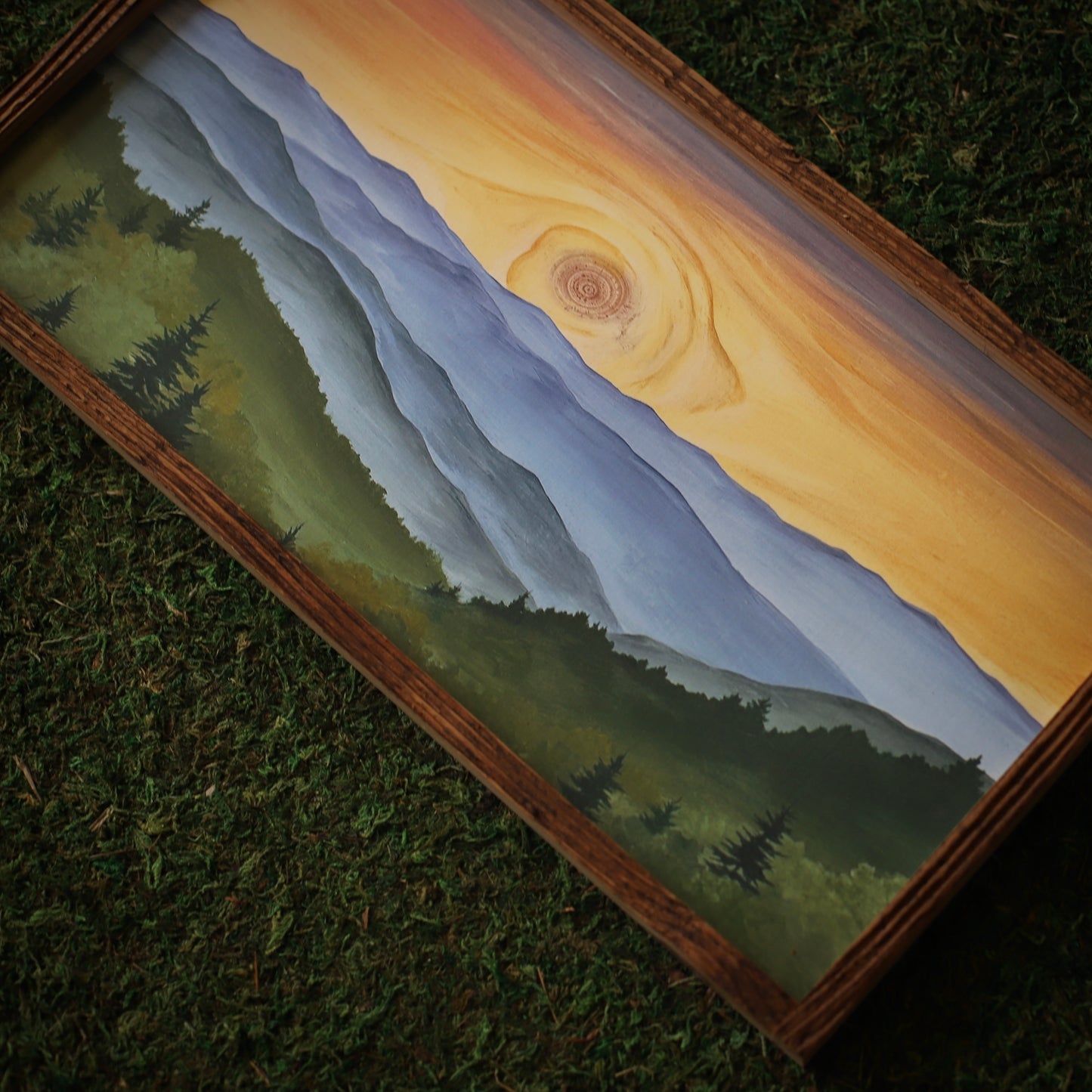 “Highlands Dusk" Mountain Framed Print