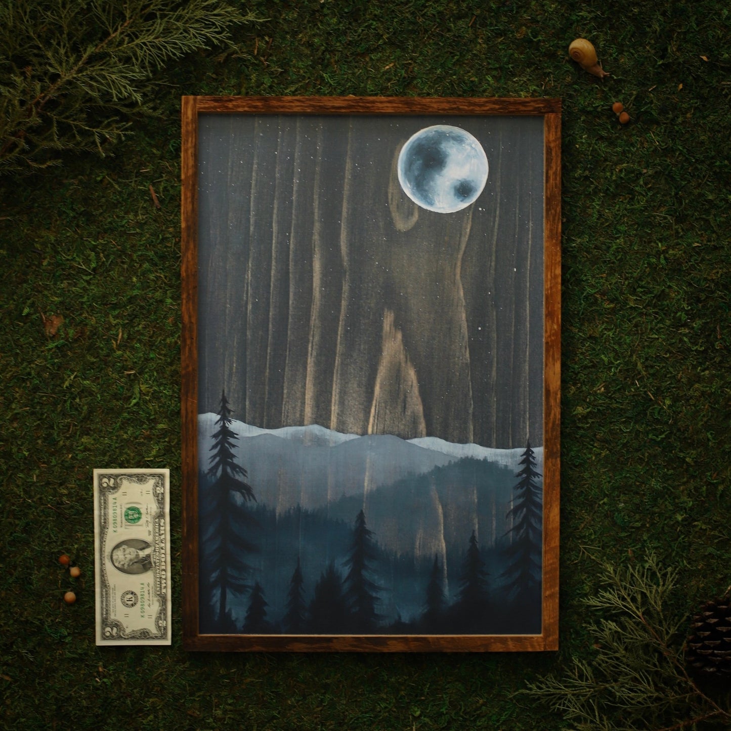 “Blue Moon" 12x18" Framed Print - Havyn