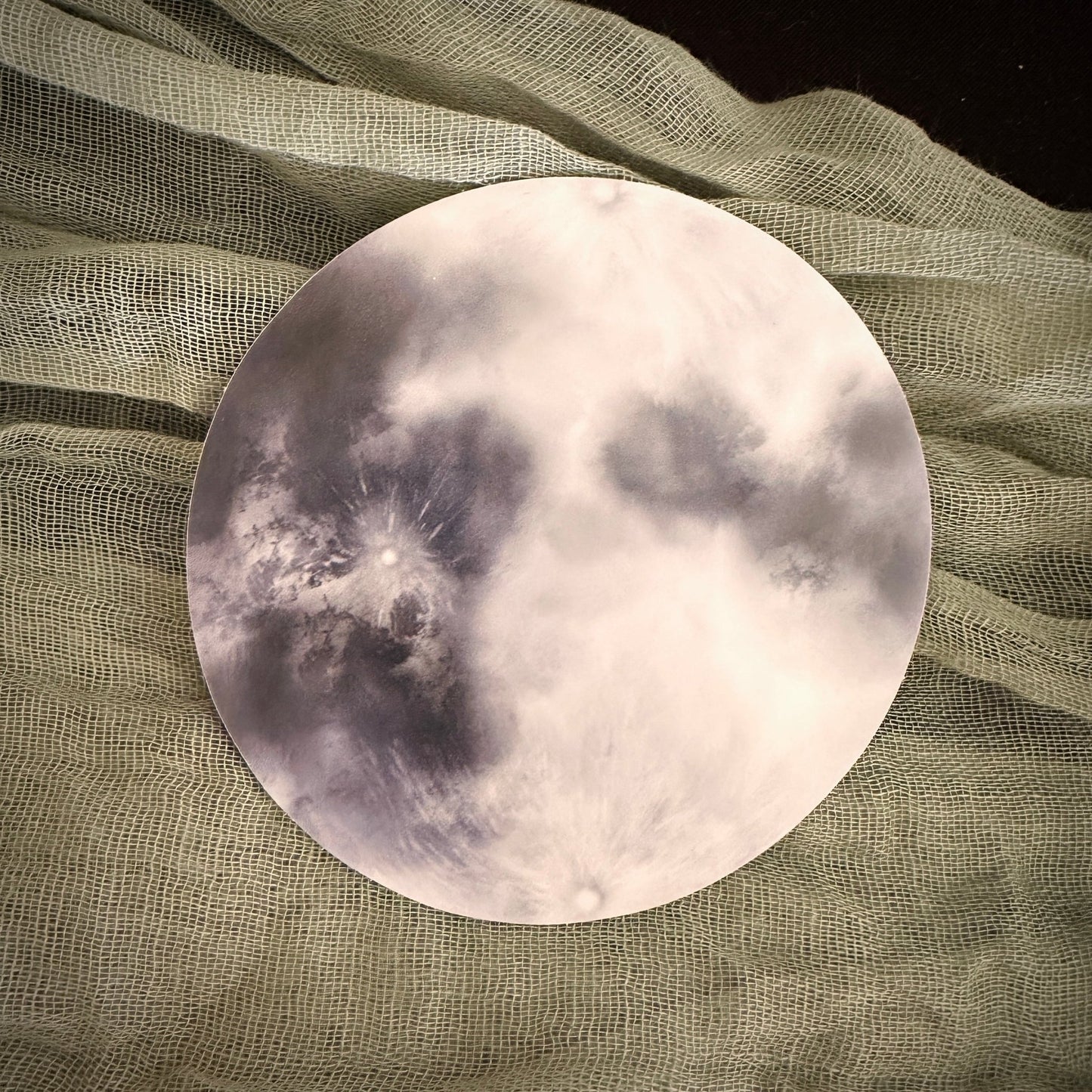 "Everything is Cyclical" 3" Full Moon Sticker - Havyn