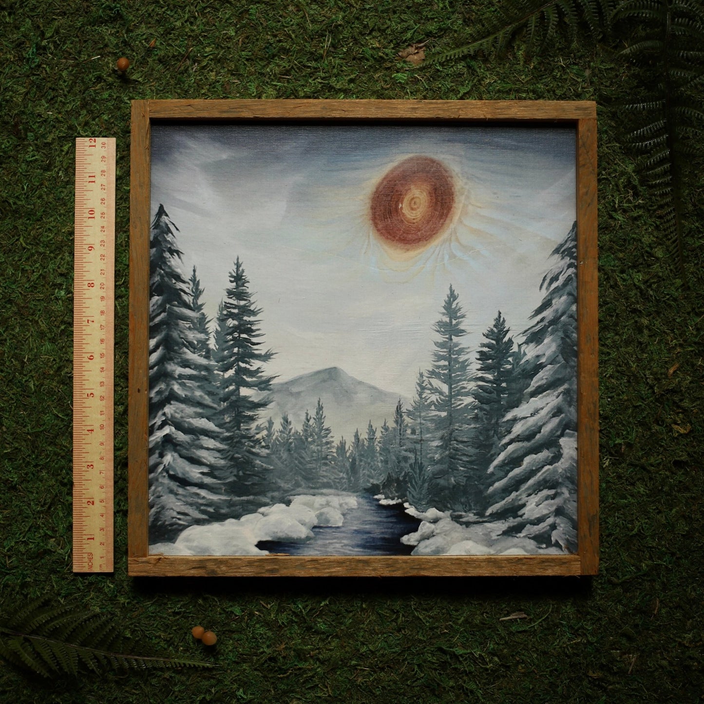 “High Peaks Winter" Square Framed Print - Havyn