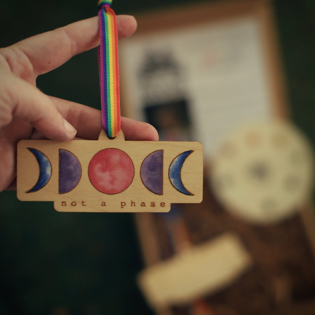 "Not a Phase" Wood Ornament Pride Paint Kit - Havyn