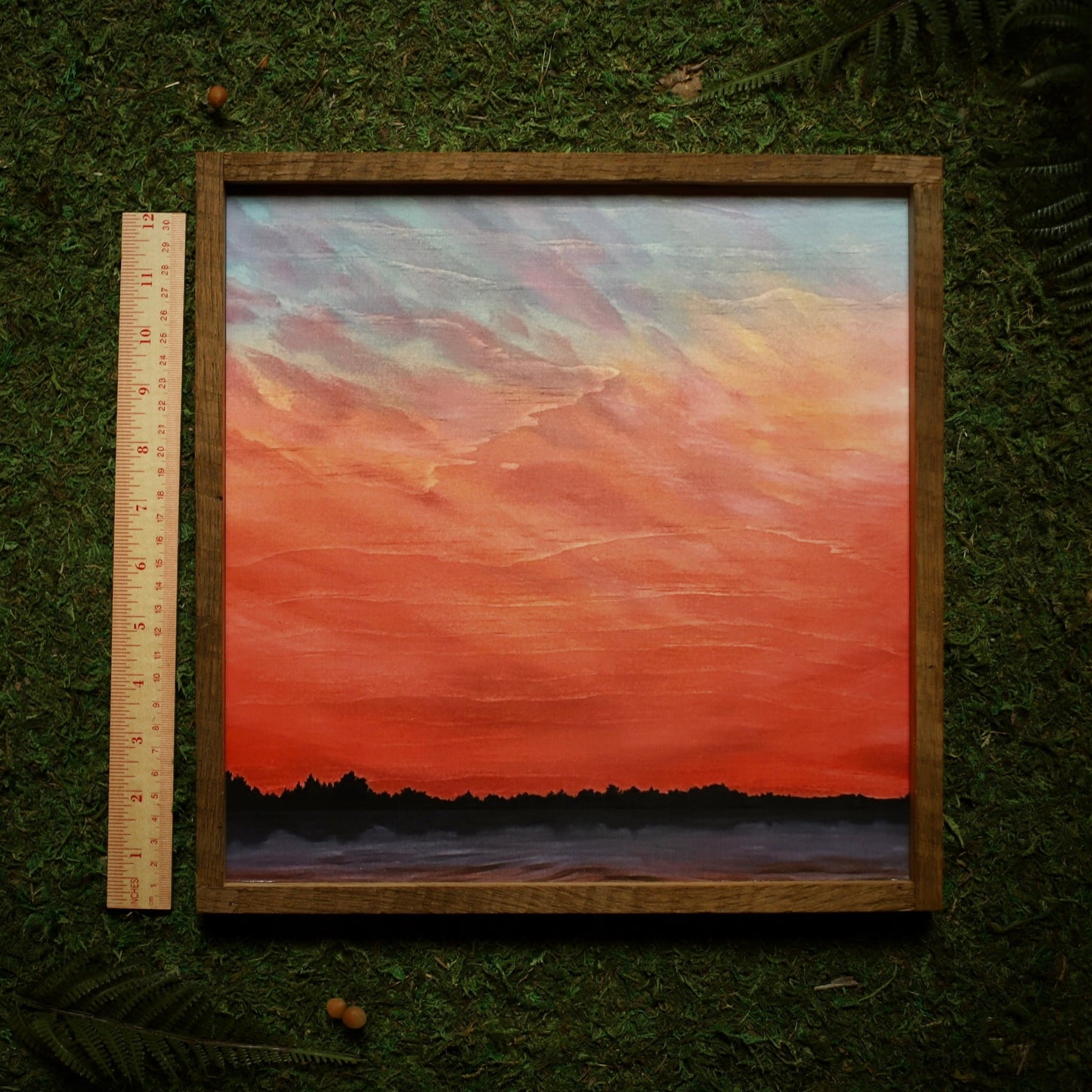 “Stony Brook Sunset" 12x12" Framed Print - Havyn