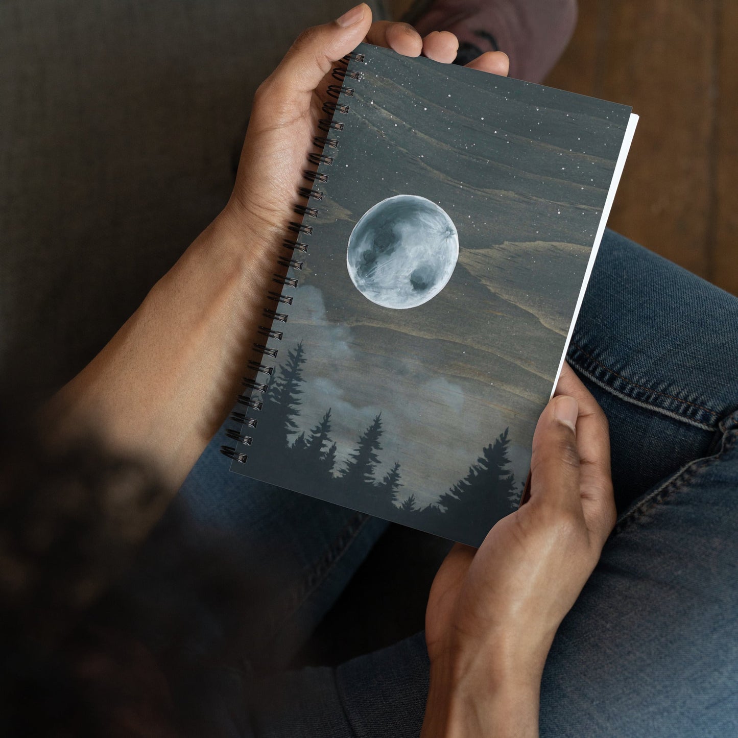 "Wolf Moon" Spiral Notebook - Havyn