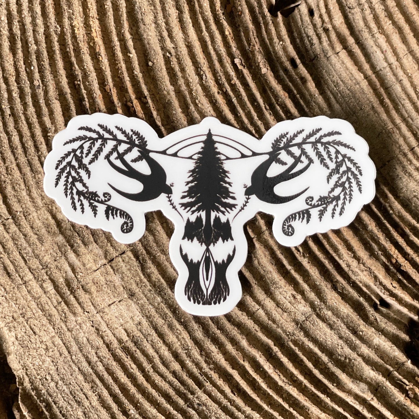 "Peace Within" Uterus Sticker