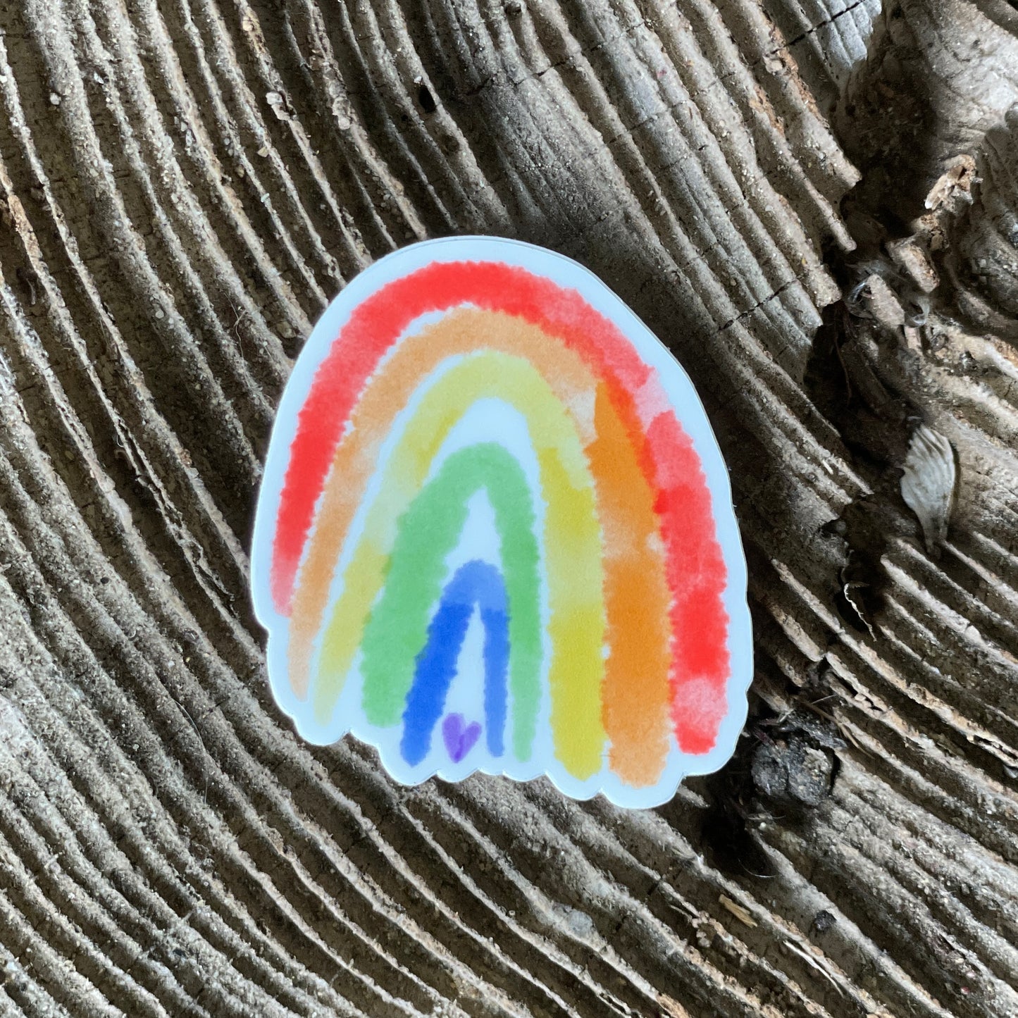 Watercolor Rainbow Sticker