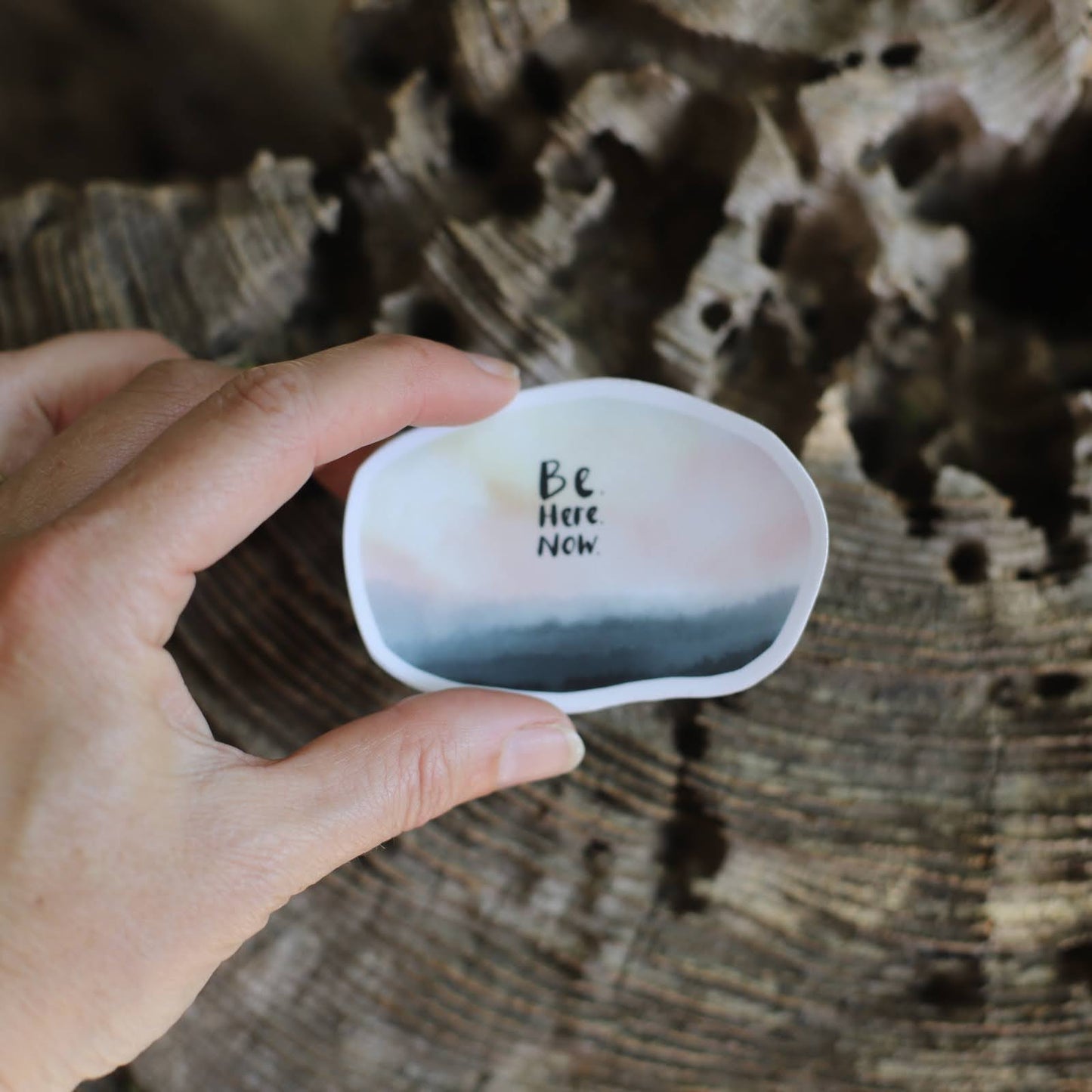 “Be. Here. Now.” 3” Sticker - Havyn