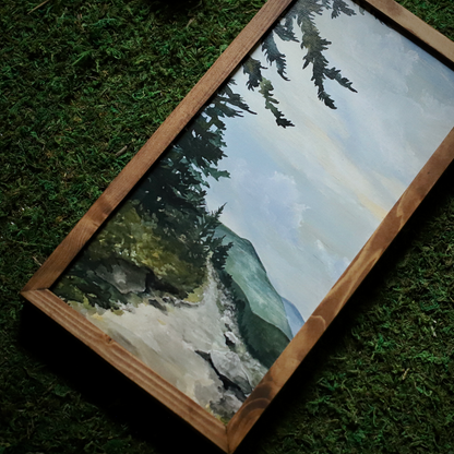 "The Trail Provides" Framed Wood Art