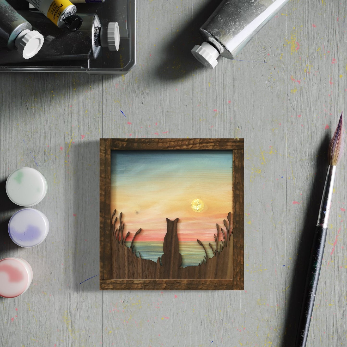 “Watching the Waves Go By” Original Painting