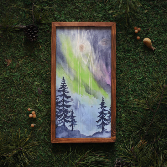 "Aurora's Embrace" 6x12" Framed Print (Customizable)