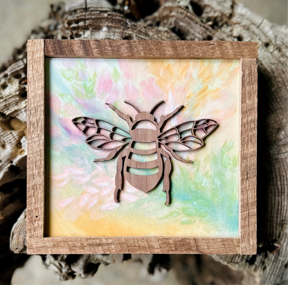 “Birds & Bees” 6" Original Paintings