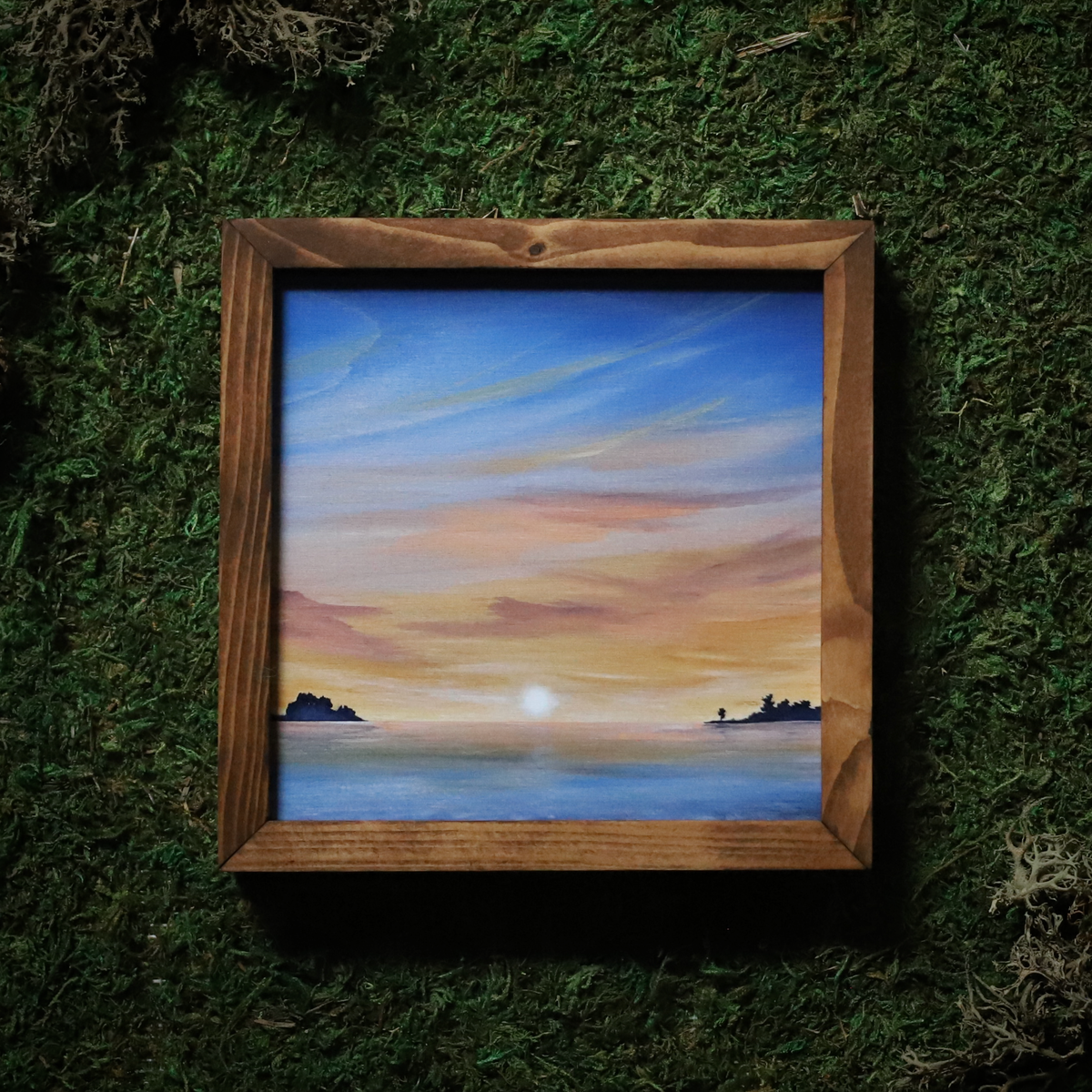 “Crystal River" 6x6" Framed Print
