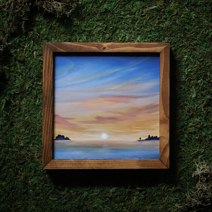 “Crystal River" 6x6" Framed Print