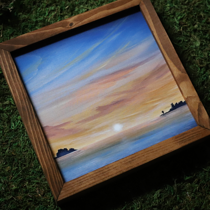 “Crystal River" 6x6" Framed Print
