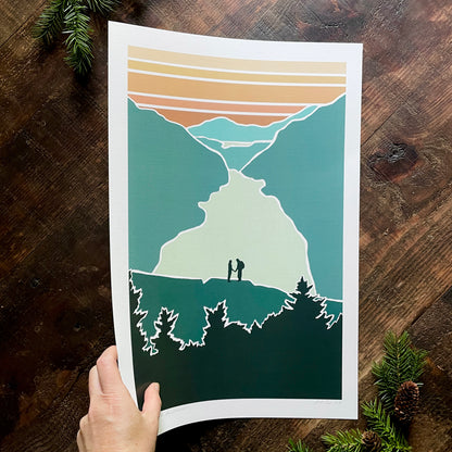 "Adirondack Sundown" Fine Art Print