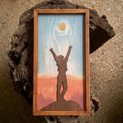 "Southwest Sun" 6x12" Framed Print (Customizable)