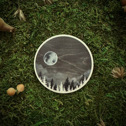 "Wolf Moon" 3" Sticker